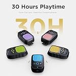 ShellHome Wearable Bluetooth Speaker, 30H Working Time Magnetic Clip-On Wireless Jobsite Pro Water-Resistant Portable Speaker — Built-in Mic for Hands-Free Music and Calls