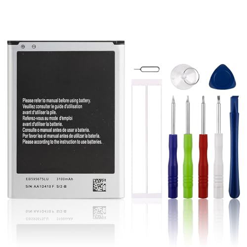SwarKing Rechargeable 0-Cycle Replacement Battery EB595675LA EB595675LU(3100mAh / 11.78Wh) Compatible with Galaxy Note 2 II N7100 N7102 N7105 N7108