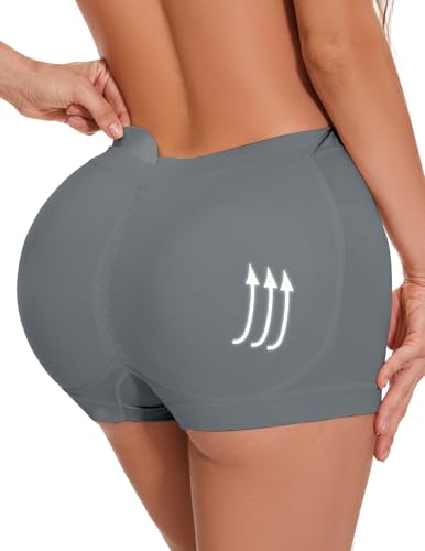 Image of Zimi Collection Butt Lifter Panties Shaperwear for Women Seamless Hip Enahncer Body Shaper Boyshort Padded Underwear