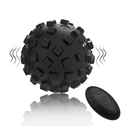 Muscle Max Massage Ball Textured Roller 3.86'' Remote Control For Fitness Targeted Foot Back Shoulder Pain Relief Deep Tissue Massager Myofascial Release For Exercise Muscles Recovery #TOP19