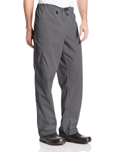 🛒 Crazy Deals Cherokee Originals Unisex Drawstring Cargo Scrubs Pant, Pewter, Medium