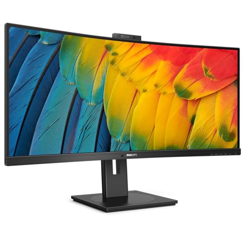 Philips Monitors Philips 346E2CUAE/00 Monitor 34' VA WLED 3440 x 1440 HDMI/DP Curved, Nero, 34'