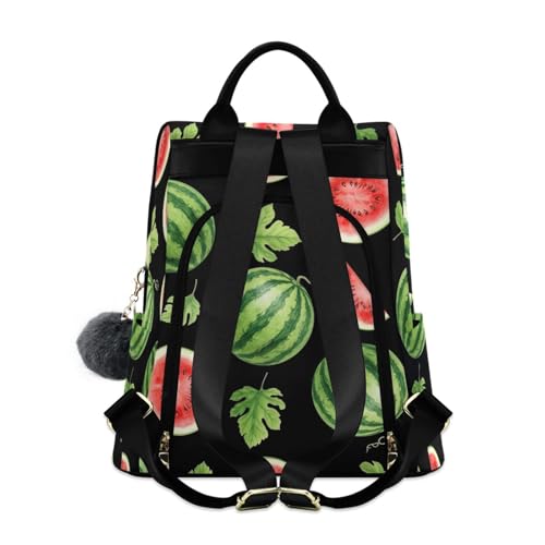 Sac à dos en tranches de pastèques feuilles vertes style décontracté