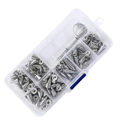 FUNOMOCYA 100�Z�b�g ���x�b�g�X�^�b�h �X�N�����[�o�b�N�R�[���X�p�C�N DIY�p���N�����Z�b�g �W���P�b�g �C �o�b�O�p�N���t�g�c�[��