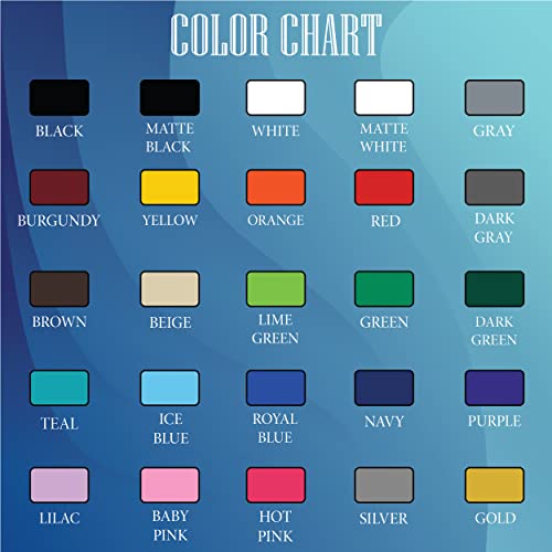 Personalized Vinyl Sticker With Your Own Custom Text Name Number - Waterproof Decal For Boat, Bumper, Motorcycle, Car Windshield, Doors, Windows, Laptops #TOP7