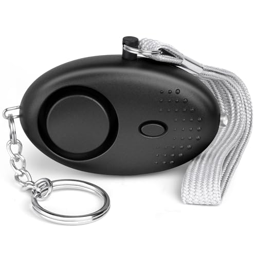 Flintronic Alarme Personnelle d'urgence, 140DB Alarme de Sécurité, avec Lumières LED, Porte Cle Lampe de Poche Portative pour Les Enfant, Femme et Personnes...