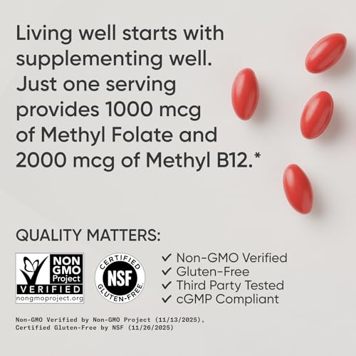 Sports Research 5-MTHF Methyl Folate with Methylated B12