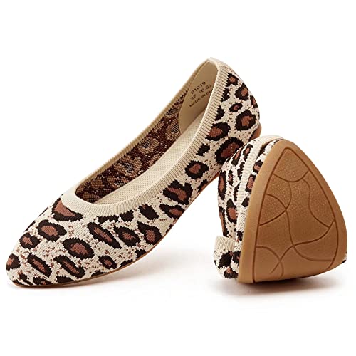 Ballerine pointue tricot anti-fatigue pour marcher confortablement en été
