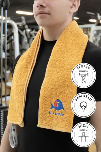 Spor Antrenman Havlusu 105X30 - Sarı, F2471