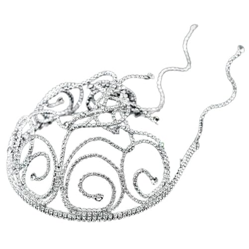 Bandeau à cheveux en strass scintillants avec monture souple anti-glisse