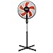 Price comparison product image Belaco Stand Fan Pedestal fan 16" Oscillating free stand fan Floor fan adjustable height Black & Oranage