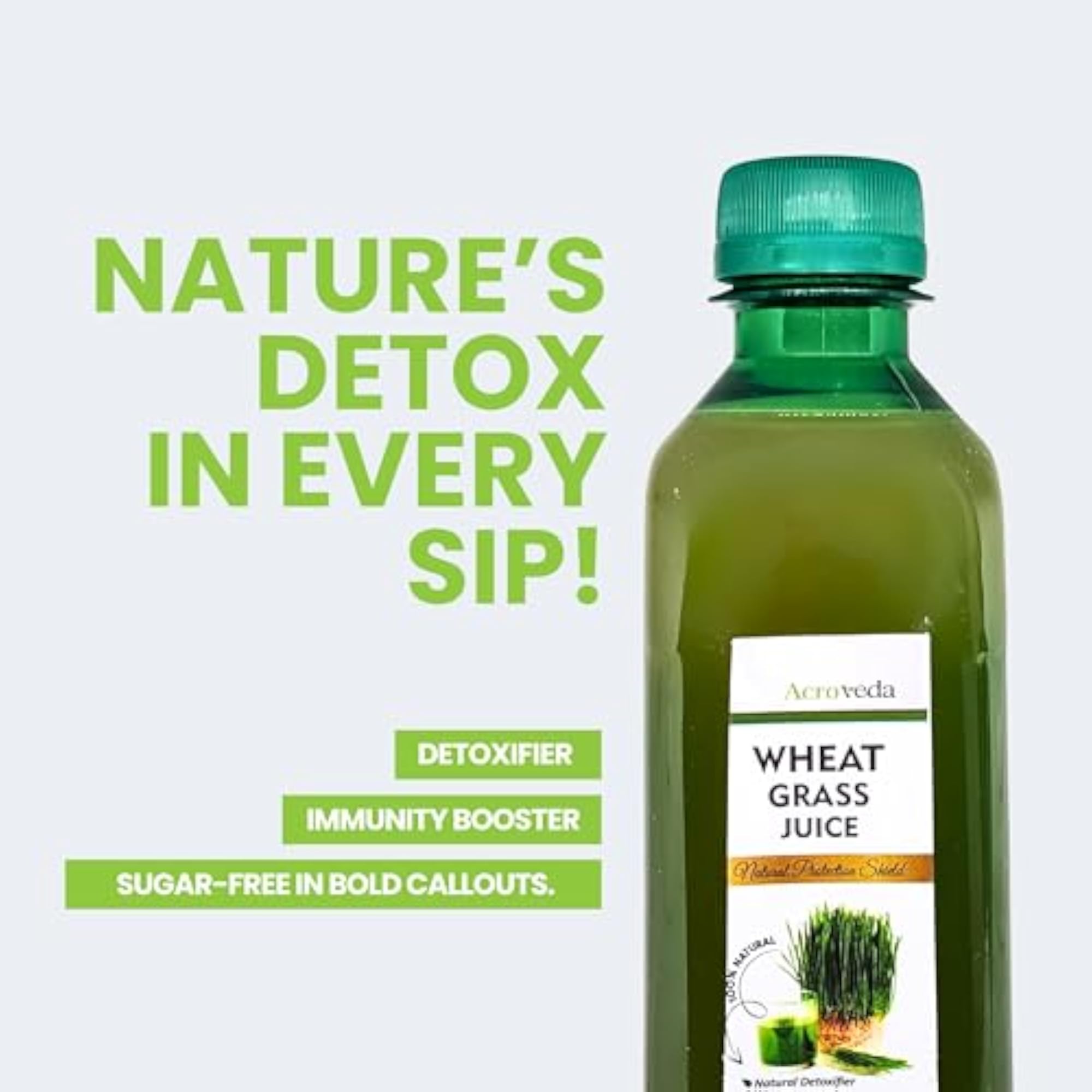Acroveda Wheat Grass Juice 500ml Natural Immunity Booster