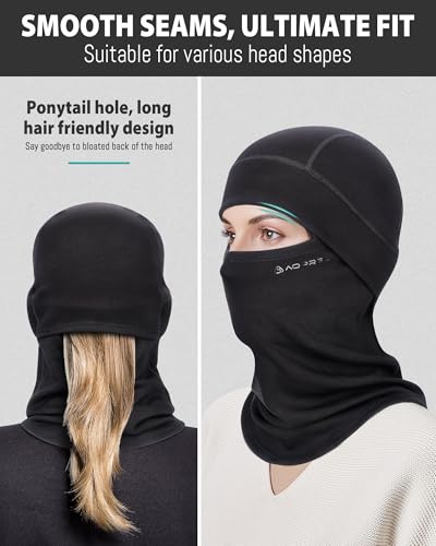 AOPREL Sturmhaube Balaclava Modal-Wolle-Mix Winter Skimaske Gesichtshaube für Herren Damen Winddichte Thermisch Gesichtsmaske Sturmmaske für Fahrrad, Skifahren, Motorrad