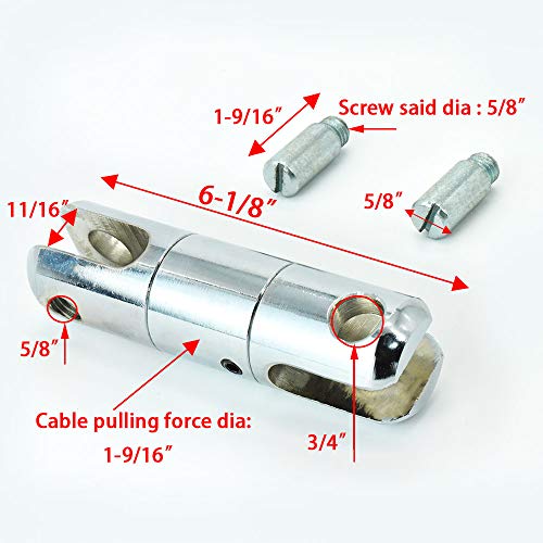 Mingming.ning Cable Pulling Swivel Wire Bearing Breakaway Swivel 5 Ton - 1Pcs #TOP1