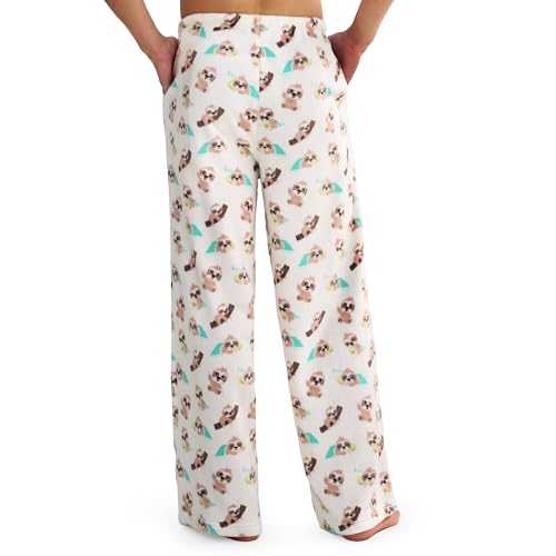 Giggling Getup Mens Christmas Pajama Pants Soft Flannel Fleece Pj Bottoms Lounge Pants with Pockets＆Drawstring Plaid2