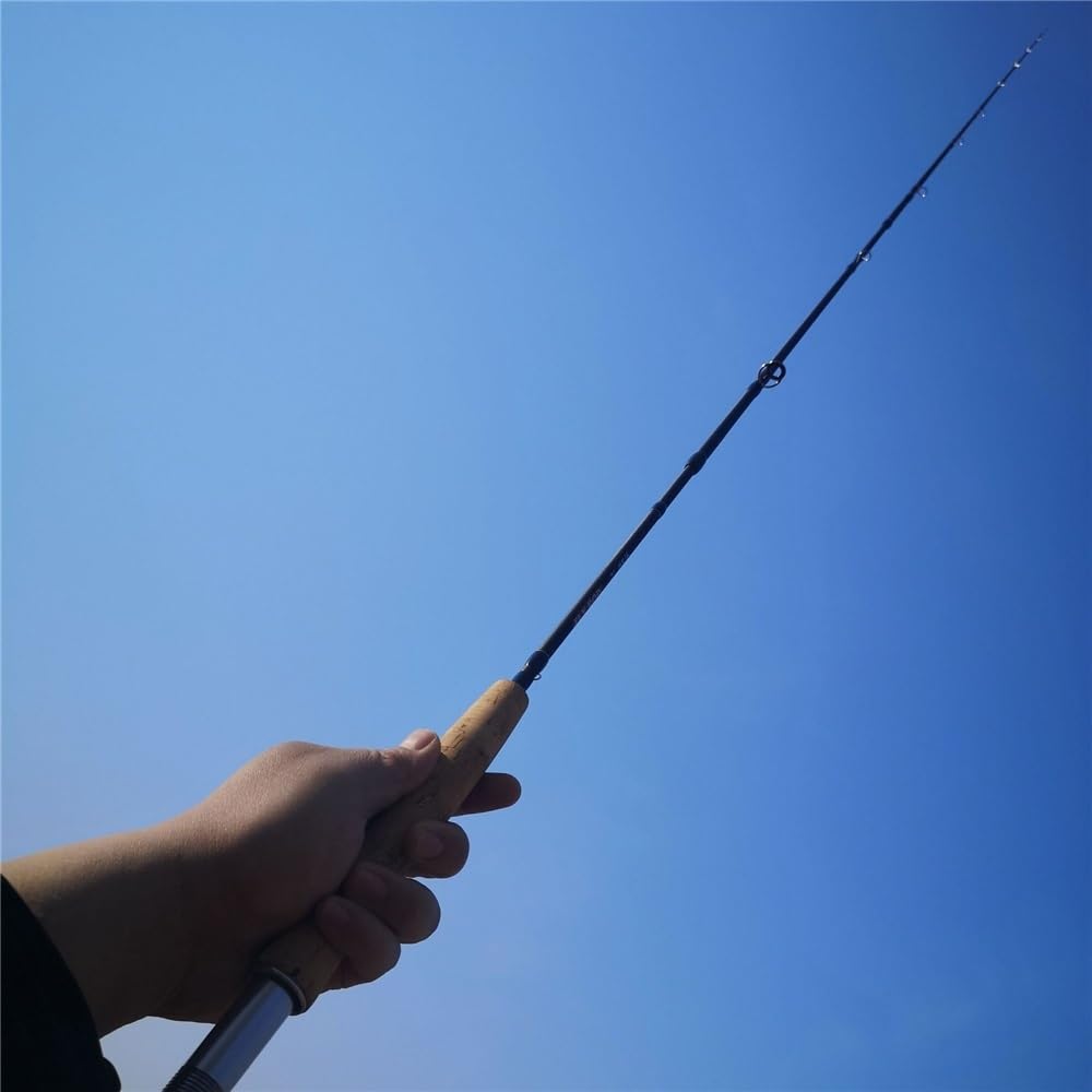 Wędka, Ultra-Light 4-Section Flying Fishing Rod with Carbon Core, Portable Sprzęt wędkarski