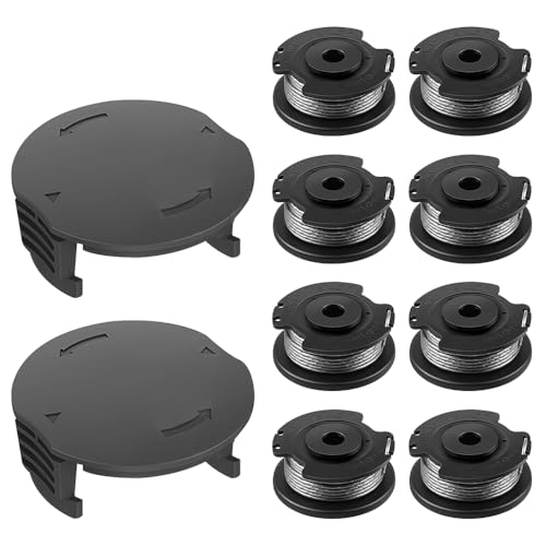 HIULLEN 8 Stück Fadenspulen für Bosch EasygrassCut 18 23 26 SL 18-26 18-260 18-230, Rasentrimmer Spule mit 2 Spulenabdeckung, Trimmer Ersatzspule für F016800569 F016800385 Easygrasscut, φ1.6mm*6.1m HIULLEN 8 Stück Fadenspulen für Bosch EasygrassCut 18 23 26 SL 18-26 18-260 18-230, Rasentrimmer Spule mit 2 Spulenabdeckung, Trimmer Ersatzspule für F016800569 F016800385 Easygrasscut, φ1.6mm*6.1m