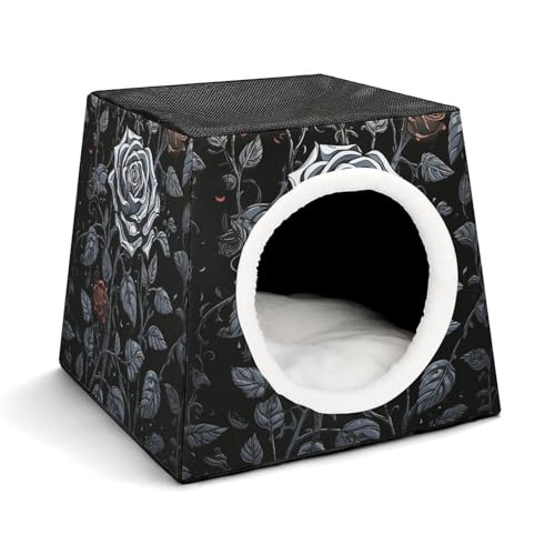 Nichoir gothique rose original pour chat d'intérieur, couchage style capsule d'espace - 2