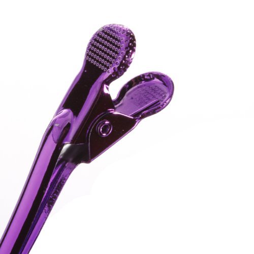 AKOAK 12 Pzs/Pack Pinzas de Peluquería Profesional de Acero Inoxidable Para Estilismo (Azul) miniatura 3