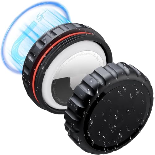 Image of IP68 Waterproof Magnetic case for Air aiTag, Hidden Mount, Metal Base