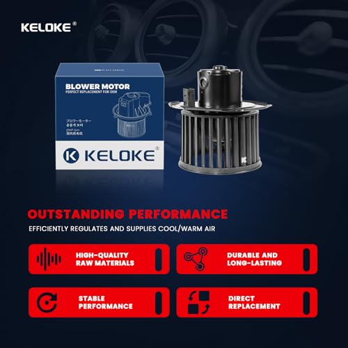 Image of KELOKE HVAC Heater Blower Motor Fan Fits for Chevy S10 Astro Blazer & GMC Sonoma Safari Jimmy & Isuzu Hombre Oldsmobile Bravada, 1996-2004, Replace# 700092 19179474
