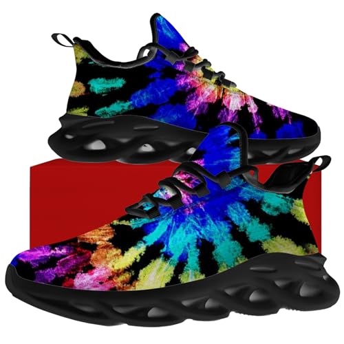 Men's Women's Tie Dye Shoes Fashion Sneakers Running Walking Tennis Shoes Gifts for Men Women4