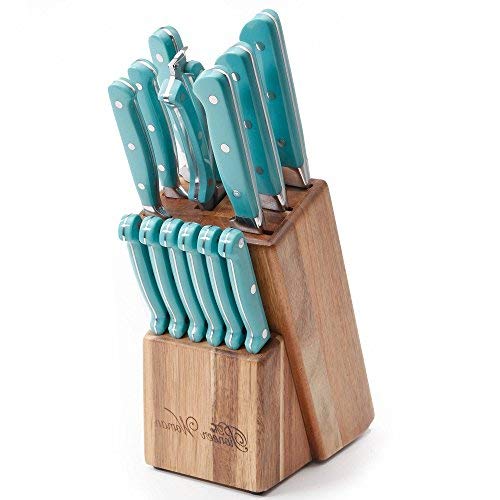 14-Piece Turquoise Cowboy Rustic Durable Stainless Steel While The Colorful, Ergonomic Handles Provide Both Aesthetic Appeal And Comfort Cutlery Set