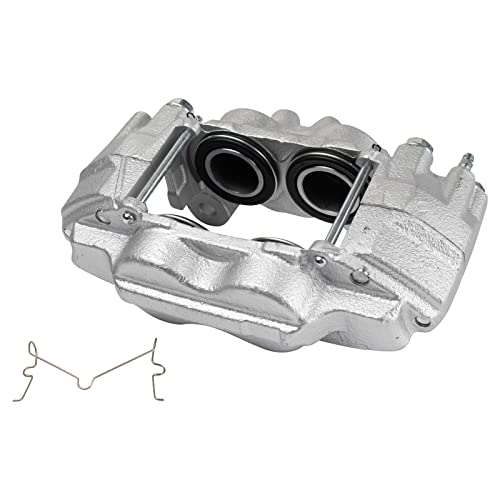 Image of TRQ Front Pair Brake Caliper Set 2 Piece Caliper Brackets for Toyota | for 2003-2009 Toyota 4Runner 2007-2014 Toyota FJ Cruiser +2 more 4WD RWD 2.7L L4 4.0L V6 with Caliper Casting #13WG