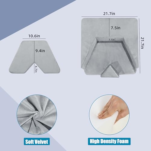 HOMBYS Multifunctional Meditation Cushion Foam Meditation Pillows for Sitting on Floor, Large Thick Floor Cushion Seating for Adults Yoga, Reading - Image 3