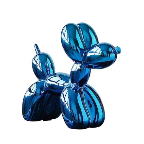 YOYUMI Sculpture Chien Ballon électrolytique, Ornement de Luxe, Statue en résine pour Salon, Chambre à Coucher, décoration de Bureau, Finition Miroir...