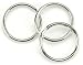 Tandy Leather Key Ring 1" (2.5 cm) Nickel Plated 10/pk 1175-02