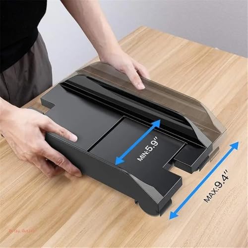 Soporte para CPU bajo escritorio, soporte móvil para torre de PC con 4 ruedas, carrito ajustable para torre de PC miniatura 4