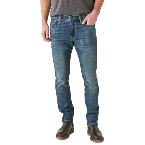 Lucky Brand Men's 410 Athletic Straight Coolmax Stretch Jean, MCTR, 36W x 32L by Lucky Brand - Used condition - US$50.67