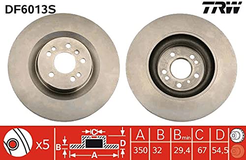 TRW AUTOMOTIVE DF6013S Dischi Fr. Ant Merc. Gl320