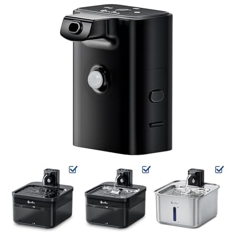 DownyPaws Replacement Battery Compartment Black for Battery Operated Cat Water Fountian DPWFP6 Cover