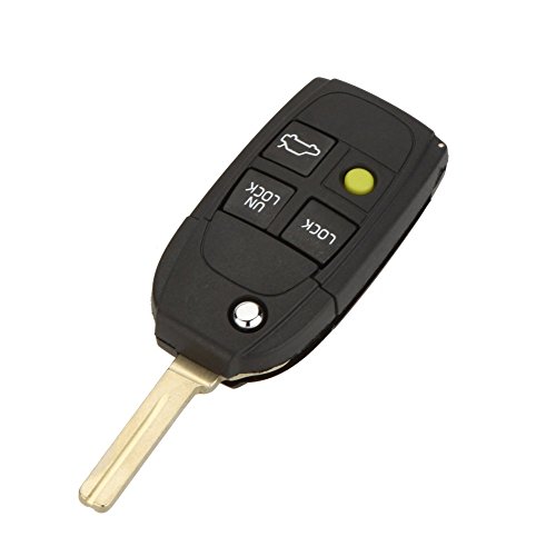 Coque de clé pliante pour Volvo XC70 XC90 S40 boîtier télécommande 4 boutons