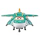 Super Wings Tino Dinosaur 5’ Transforming Character Easy Transformation Preschool Kids Gift Toys for 3+ Year Old Boy Girl, Green