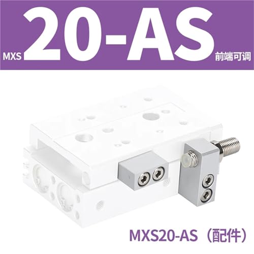 Cilindro neumático deslizante MXS20 de doble efecto con mesa de guiado integrado 3
