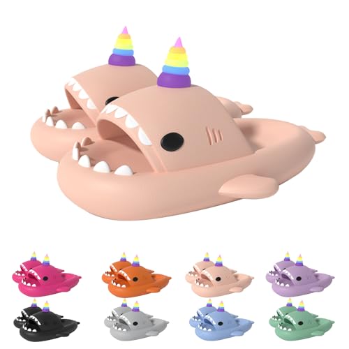 Sandales requin licorne phosphorescentes en EVA souple pour l'été