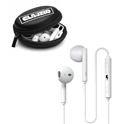 Image of 1-Year Replacement Warranty with Wired Earphones for iPhone (Lightning - Connector) - in-Ear Headphones with Microphone & Volume Control, Compatible with iPhone 14 /13 /12 /11 /X /XR /SE /8 /7 Series