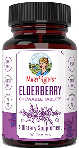 Liquid Ionic Zinc & Elderberry Tablets Immunity Bundle By Maryruth's | Organic Glycerin + Zinc Sulfate, 4Oz | Elderberry + Vitamin C Chewable Tablets, 90Ct | Formulated For Kids & Adults #TOP4