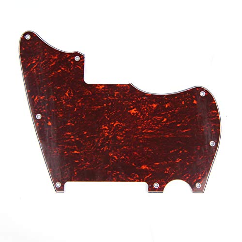 Jazzcaster/telemaster Hybrid Style Guitar Pickguard,no pickup, 4ply Tortoise
