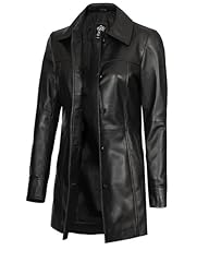 Kandis - Black Leather Coat