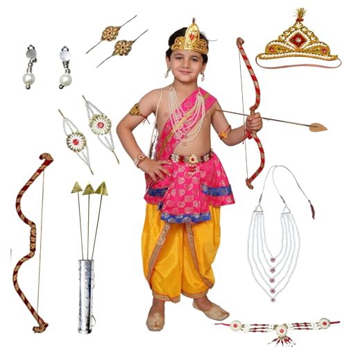 Image of Kaku Fancy Dresses Ram Costume for Kids Infant Baby Ram Dress for Boys with Accessories