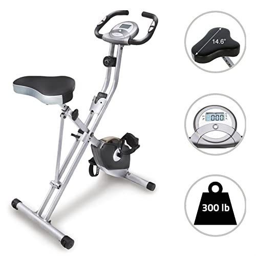 Image of Exercise Bike Magnetic Upright Exercise Bike With Heart Pulse Sensors，Fitness Equipment Home Gym