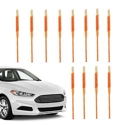 Cadenas elásticas reutilizables para neumáticos coche con amarre de rueda ajustable de 12 piezas 1