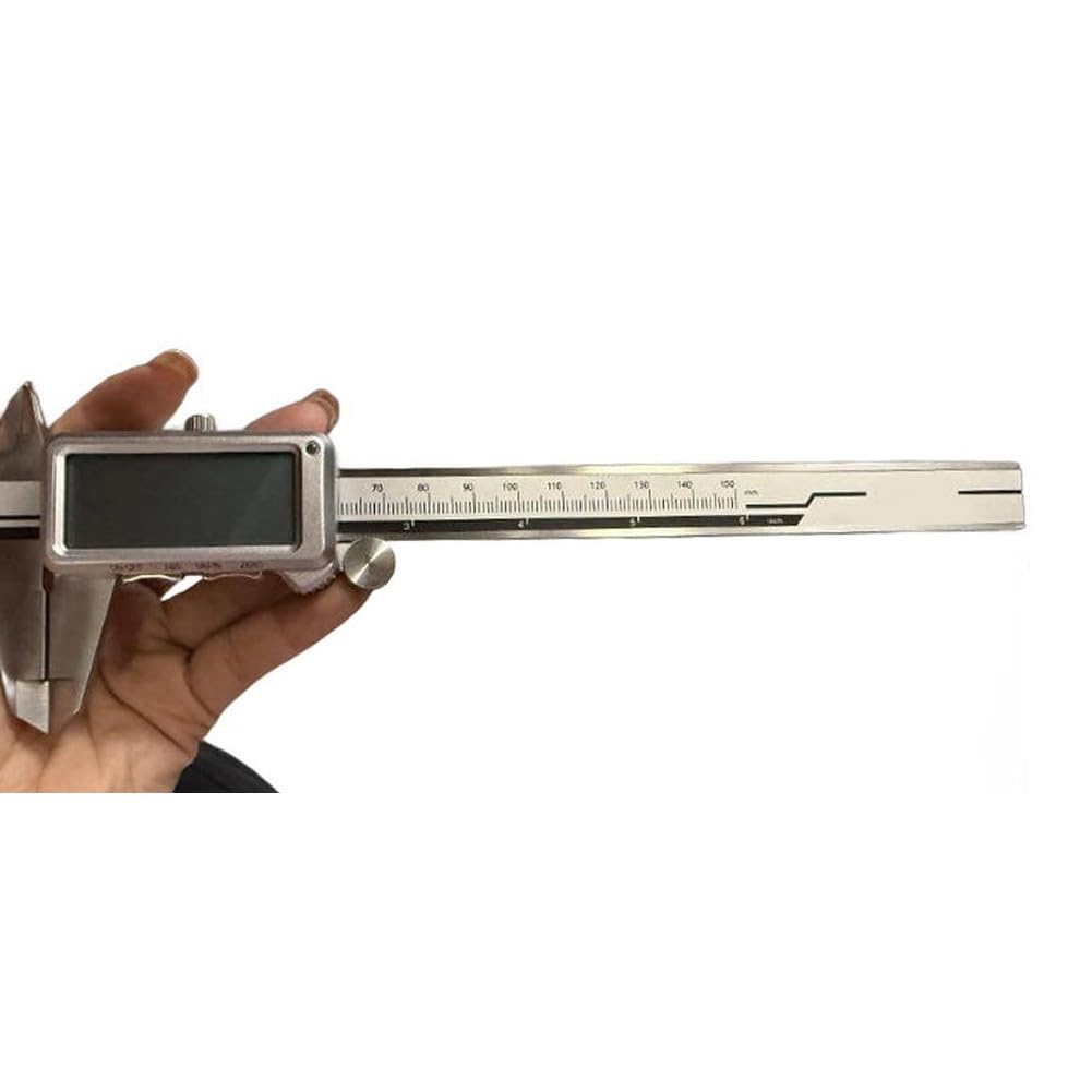 Calibrador digital recargable Vernier de 0,01 mm de precisión USB, carga para regla de acero inoxidable, medición industrial, 150 mm