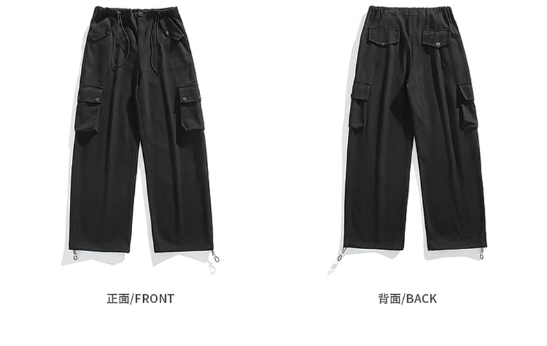 Men's Trouser American Style Multi-Pocket Wide Leg Jogging Cargo Pants for Men4
