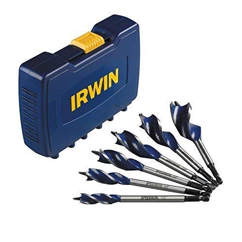 IRWIN Tools SPEEDBOR Max Speed Auger Wood Drill Bit Set, 6-Piece, 3041006 (4 Sets)