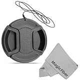 55MM Altura Photo Center Pinch Front Lens Cap for SONY Alpha Series A99 A77 A65 A58 A57 A55 A390 A100 DSLR Cameras or other Cameras with a 55MM Filter Thread Lens